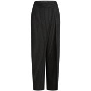 Grijze Gestreepte Zilveren Broek Karl Lagerfeld , Black , Dames