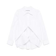 Witte Blouse met Zakken Alexander Wang , White , Dames