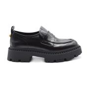 Stijlvolle Mocassins met 5cm Hak ASH , Black , Dames