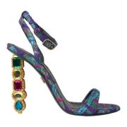 Multicolor Kristalversierde Sandalen Dolce & Gabbana , Multicolor , Da...