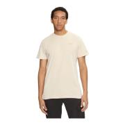 Organisch Katoen Logo T-shirt Tommy Jeans , Beige , Heren