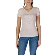 Multicolor Katoenen Tops & T-Shirt Guess , Pink , Dames