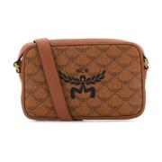 Canvas Crossbody Tas met Himmel Print MCM , Brown , Dames