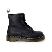 Leren Combat Boots met 3cm hak Dr. Martens , Black , Dames