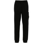 Zwarte Casual Broek Stone Island , Black , Heren