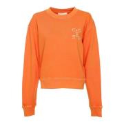 Biologisch katoenen sweatshirt met relaxte pasvorm Closed , Orange , D...