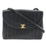 Pre-owned Leather crossbody-bags Chanel Vintage , Black , Dames