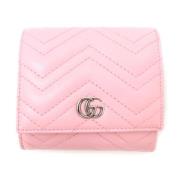 Pre-owned Leather wallets Gucci Vintage , Pink , Dames