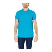 Blauw Katoenen Polo Shirt Collectie U.s. Polo Assn. , Blue , Heren