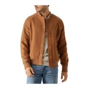 Kameel Bomberjack voor Heren Selected Homme , Brown , Heren