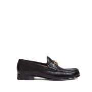 Zwarte Loafer Schoenen Elegante Stijl Valentino Garavani , Black , Her...