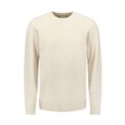 Chenille Crewneck Pullover Sweater No Excess , Gray , Heren