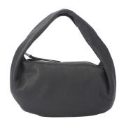 Tote tas van gestructureerd leer met rits Khaite , Black , Dames