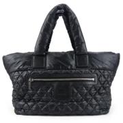 Pre-owned Canvas chanel-bags Chanel Vintage , Black , Dames