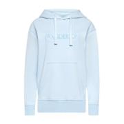 Heldere Blauwe Hoodie Heren Sweatshirt JW Anderson , Blue , Heren