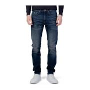 Blauwe Slim Fit Katoenen Jeans GAS , Blue , Heren