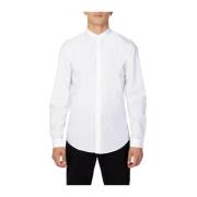 Witte Katoenen Overhemd Lange Mouw Antony Morato , White , Heren