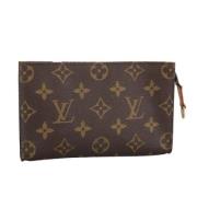 Pre-owned Canvas pouches Louis Vuitton Vintage , Brown , Dames