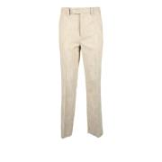 Elegante Viscose Blend Broek Department Five , Beige , Dames