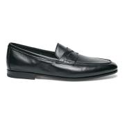 Leren instapper voor heren Santoni , Black , Heren