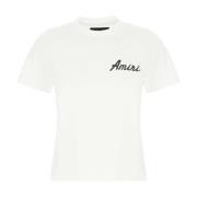 Casual Katoenen T-Shirt voor Mannen Amiri , White , Dames