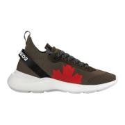 Logo Sneakers Dsquared2 , Brown , Heren