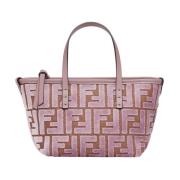 Velvet Jacquard Roze Schoudertas Fendi , Pink , Dames