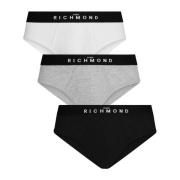 Tripack slip laag wit tricolor John Richmond , Multicolor , Heren