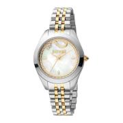 Elegante Rhinestone Quartz Horloge Just Cavalli , Gray , Dames