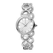 Elegante Roestvrijstalen Analoge Horloge Just Cavalli , Gray , Dames