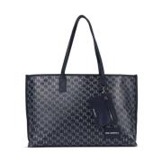 Tote Voyage Marino MET Monogram Karl Lagerfeld , Blue , Dames