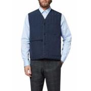 Gewatteerd Navy Katoenen Vest met Zakken Paul Smith , Blue , Heren