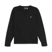 Zwarte Sweater Klassiek Ontwerp Iconische Pony Polo Ralph Lauren , Bla...