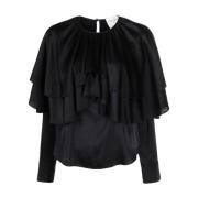 Blouse overhemd Forte Forte , Black , Dames