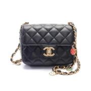 Pre-owned Leather crossbody-bags Chanel Vintage , Black , Dames