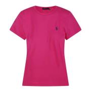 Fuchsia T-shirts en Polos met Logo Polo Ralph Lauren , Pink , Dames