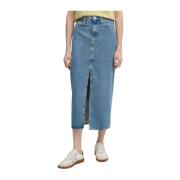 Lichte Denim Rokken Calvin Klein Jeans , Blue , Dames