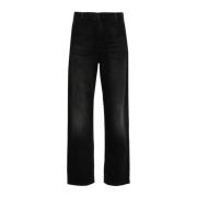 Straight Pierce Wide Trousers Carhartt Wip , Black , Dames