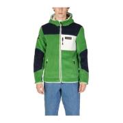 Groene Capsule Design Polyester Sweater Napapijri , Green , Heren