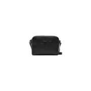 Zwarte Faux Leren Handtas Collectie Calvin Klein Jeans , Black , Dames