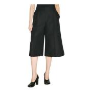 Katoen Cady Cropped Ballon Broek Marni , Black , Dames