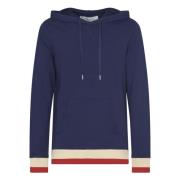 Reis Hoodie met Gouden Patches Golden Goose , Blue , Heren