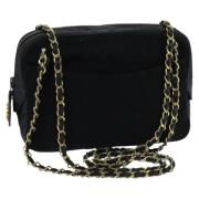 Pre-owned Cotton chanel-bags Chanel Vintage , Black , Dames