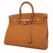 Pre-owned Leather handbags Hermès Vintage , Brown , Dames