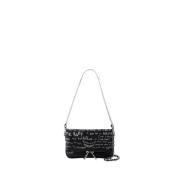 Graffiti Crossbody Leren Tas Zwart Zadig & Voltaire , Black , Dames