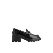 Mocassins van geborsteld kalfsleer met T-Clamp accessoire Tod's , Blac...