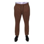 Gestreepte Skinny Dress Pants met Trekkoordsluiting Dolce & Gabbana , ...