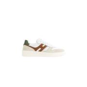 Leren sneakers wit, beige, bruin Hogan , Multicolor , Heren