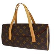 Pre-owned Canvas handbags Louis Vuitton Vintage , Brown , Dames