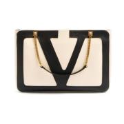 Witte Schoudertas Elegante Stijl Valentino Garavani , White , Dames